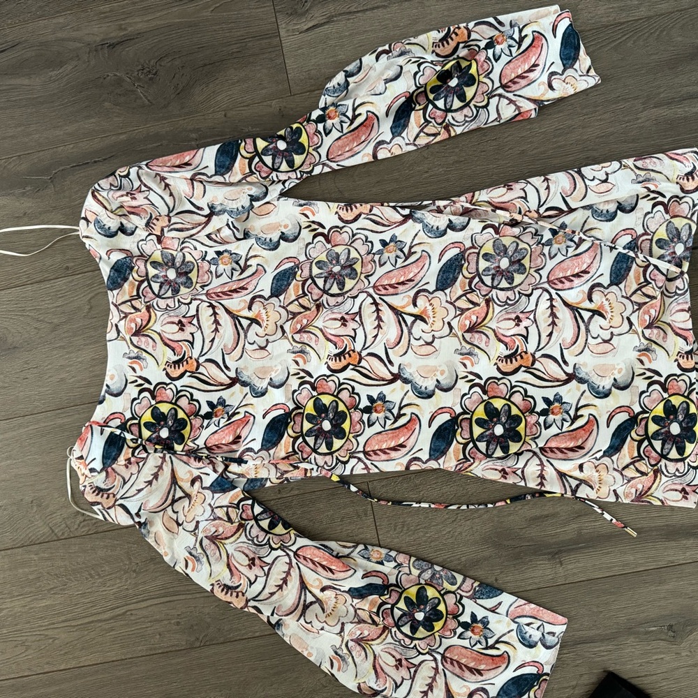 Zara Floral Long Sleeve Dress